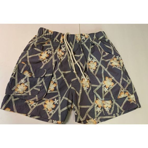 Tommy Bahama Swim Trunks L Large‎ Gray Floral Print
